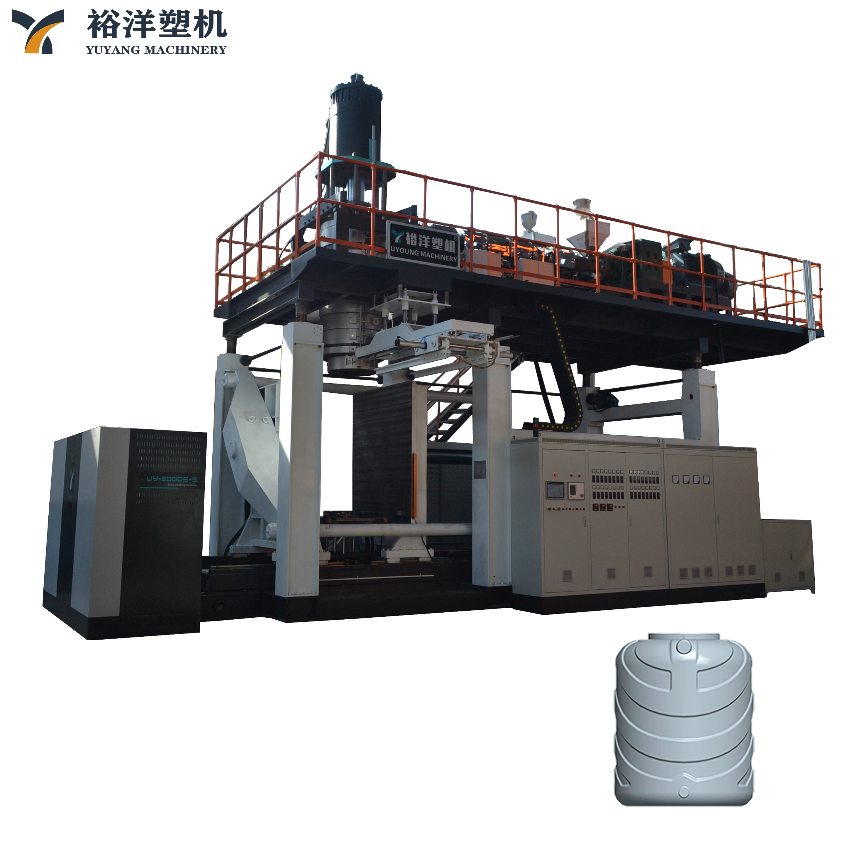 Machine de moulage par soufflage de r&eacute;servoir d'eau en plastique fiable d'approvisionnement d'usine 3000L
