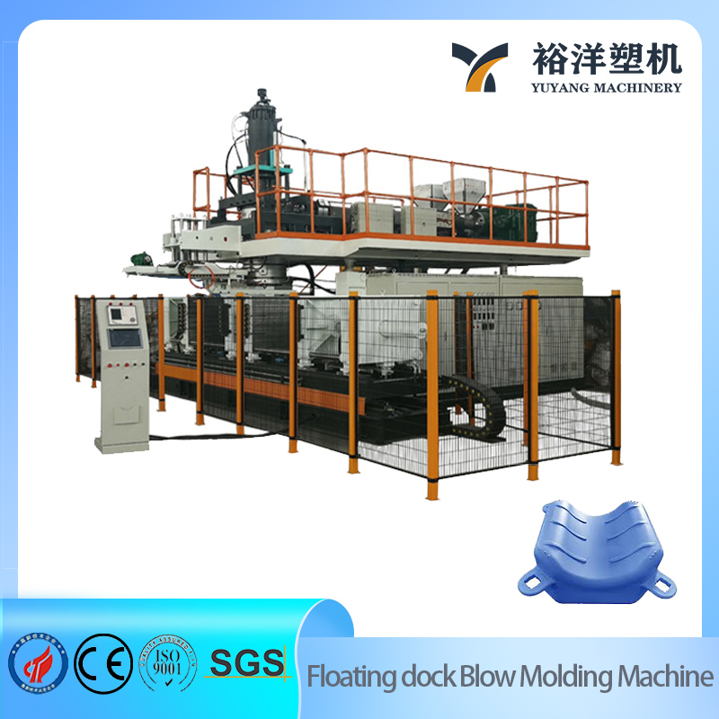 Machine de moulage par soufflage de plastique par extrusion pour la production de fl&egrave;ches de s&eacute;curit&eacute; &agrave; barri&egrave;re flottante &agrave; deux couches de 1 000 L